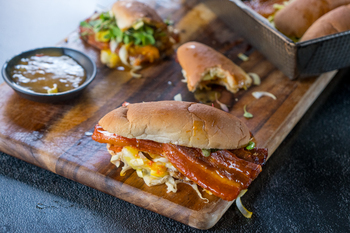 BBQ Rasher & Spicy Cheese Rolls with Dip