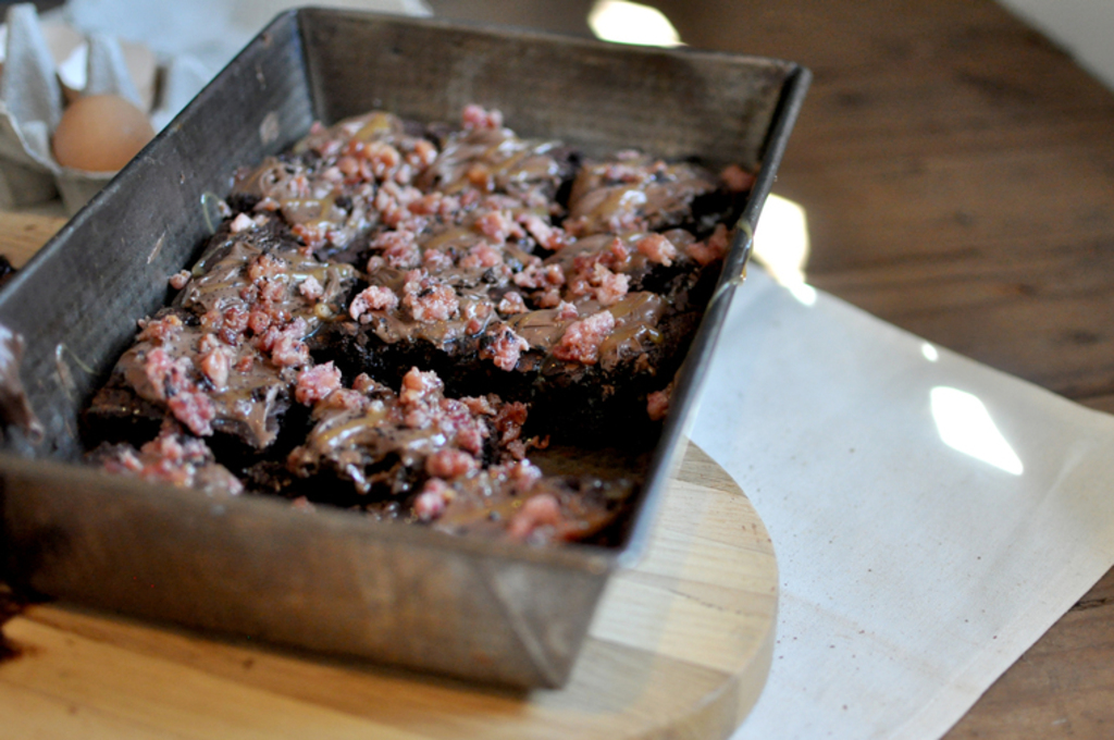 Bacon Nutella Brownies 