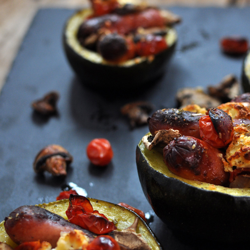 Charred-Stuffed Braai Squash 