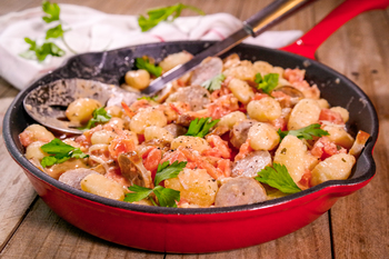 Cheesy Beef Gnocchi