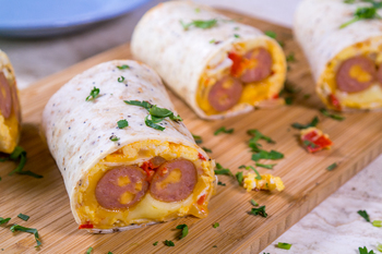 Cheesy Breakfast Burritos
