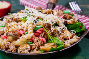 Creamy Pulled Pork Pasta