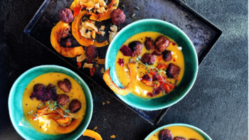 Butternut and Frikkadel Soup