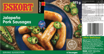 Jalapeño Pork Sausages