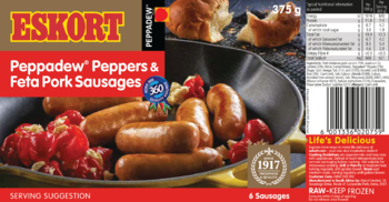 Peppadew® & Feta Pork Sausages