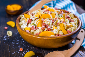 Noodle & Peach Salad