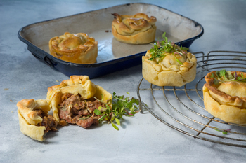 Spiced Pork and Onion Pies