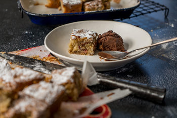 Pork, Pear & Pecan Nut Blondies