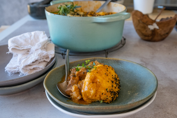 Pork Stew & Dumplings