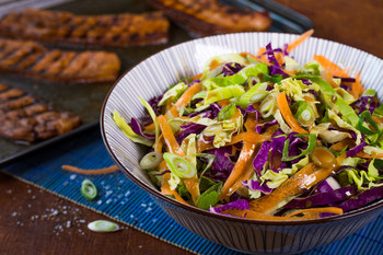 Pork Rashers & Asian Slaw