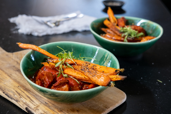 Pork Neck Goulash with burnt butter mash