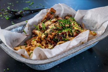 Cheesy “Ribs” and Chips