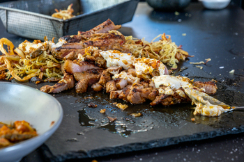 Prego Steaks with Shoestring Sweet Potatoes