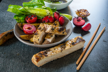 Ginger Beer-Braised Pork Belly with Salad
